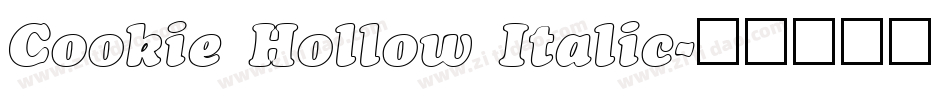 Cookie Hollow Italic字体转换